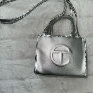 Telfar Small Silver bag